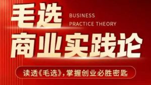 毛选商业实践论,读透《毛选》掌握创业必胜密匙-一起网赚吧