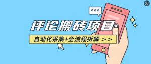 悟空采集评论搬砖_评论搬砖+自动采集【完整攻略】-一起网赚吧