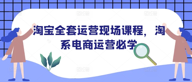 淘宝全套运营现场课程，淘系电商运营必学-一起网赚吧