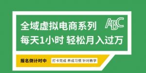 全域虚拟电商变现系列，通过平台出售虚拟电商产品从而获利-一起网赚吧