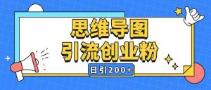 暴力引流全平台通用思维导图引流玩法ai一键生成日引200+-一起网赚吧