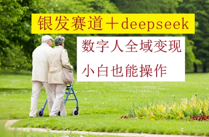 银发赛道+deepseek数字人全域变现，小白也能操作-一起网赚吧