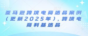 亚马逊跨境电商选品案例(更新2025年3月),跨境电商利基选品-一起网赚吧