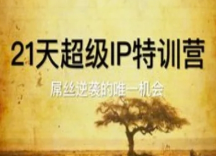 21天超级IP特训营，屌丝逆袭的唯一机会-一起网赚吧