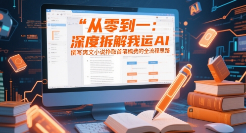从零到一：深度拆解我运用AI撰写爽文小说挣取首笔稿费的全流程思路-一起网赚吧