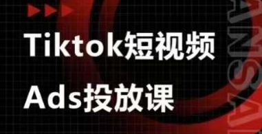 Ads视频投放课，tiktok短视频广告投放课-一起网赚吧