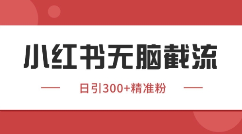 小红书只要你有同行就能获客，独家野路子获客玩法，暴力截流【揭秘】-一起网赚吧