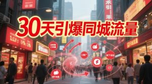 30天引爆同城流量：团购篇 认知篇 流量篇 来客篇 达人篇 老板人设IP篇 投流篇-一起网赚吧