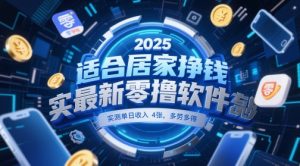 适合居家挣钱2025最新零撸软件，实测单日收入4张，多劳多得 一部手机即可操作【揭秘】-一起网赚吧