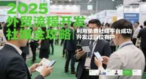 2025外贸流程开发社媒全攻略，利用免费社媒平台成功开发过百位客户-一起网赚吧