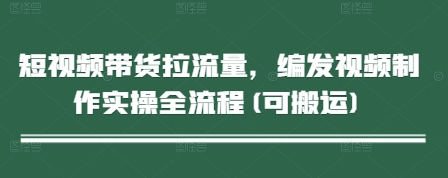 短视频带货拉流量，编发视频制作实操全流程(可搬运)-一起网赚吧