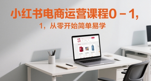 小红书电商运营课程0-1，从零开始简单易学-一起网赚吧