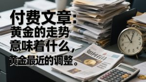 付费文章：黄金的走势意味着什么，如何看待黄金最近的调整-一起网赚吧