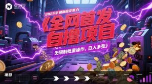 全网首发,2025年最新稳定暴力全自动自撸项目,无限制批量操作,日入多张【揭秘】-一起网赚吧