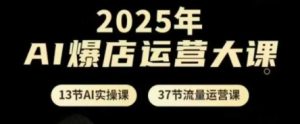 2025年AI爆店运营大课，13节AI实操课+37节流量运营课-一起网赚吧