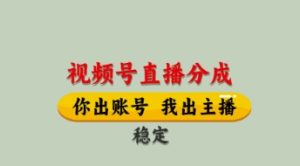视频号直播分成，全程托管招募，单月轻松变现8k【揭秘】-一起网赚吧