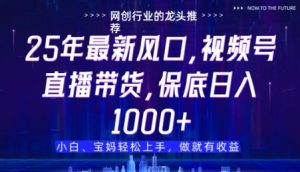 视频号直播带货代运营，只需提供账号，无需剪辑、直播和运营，只管坐收佣金【揭秘】-一起网赚吧