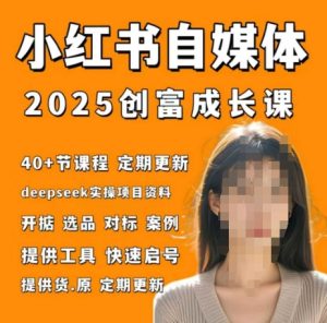 小红书电商自媒体创富课2.0版,实战打卡笔记训练营-一起网赚吧