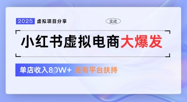 小红书虚拟电商项目，平台大力免费流量扶持，低门槛1拖3玩法-一起网赚吧