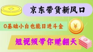 最新京东短视频带货代运营秘籍，轻松躺挣【揭秘】-一起网赚吧