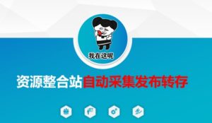 资源整合站自动采集发布转存，解放双手-一起网赚吧