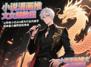 小说漫画推文女频教程，让所有小白从0成为行业内高手，简单暴力兼职轻松挣米-一起网赚吧