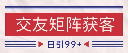 小红书某音交友赛道引流获客 自热矩阵日引200+【揭秘】-一起网赚吧