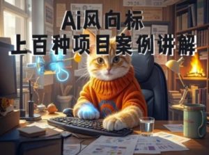 Ai风向标-附100种项目案例玩法-0基础小白到大神ai视频商业应用教学-一起网赚吧