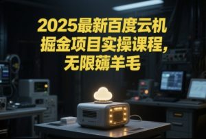 2025最新百度云机掘金项目实操课程单窗口保底5-10元月收益单窗口150+【揭秘】-一起网赚吧