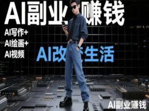 AI改变生活（Ai写作+AI绘画+Ai视频），AI副业挣钱-一起网赚吧