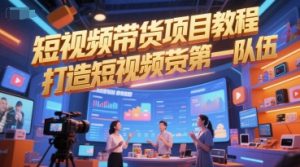 短视频带货项目教程，打造短视频带货第一队伍-一起网赚吧