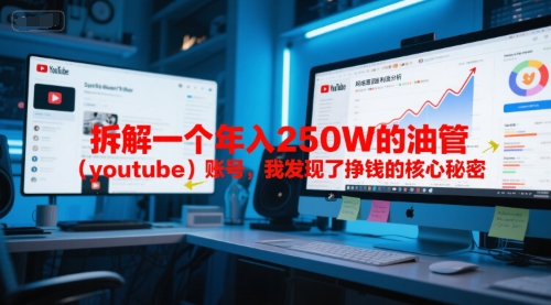 付费文章：拆解一个年入250W的油管（youtube）账号，我发现了挣钱的核心秘密-一起网赚吧