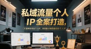 私域流量个人IP全案打造，打造特色专业个人IP，未来最值钱的是你的个人IP-一起网赚吧