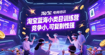 淘宝蓝海小类目训练营， 竞争小，可复制性强-一起网赚吧