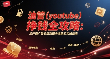 油管(youtube)挣钱全攻略：从开通广告收益到国内收款的实操指南-一起网赚吧
