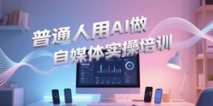普通人用AI做自媒体实操培训，普通人一个人用ai做自媒体，视频制作、短视频引流、直播带货，轻松入门-一起网赚吧