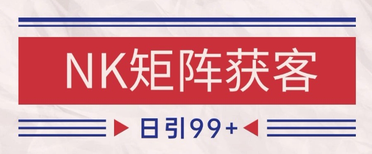 小红书某音NK赛道引流获客 自热矩阵日引200+【揭秘】-一起网赚吧