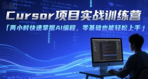Cursor项目实战训练营,两小时快速掌握AI编程,零基础也能轻松上手-一起网赚吧