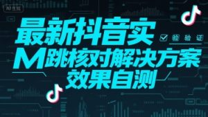 最新抖音实M跳核对解决方案，效果自测-一起网赚吧