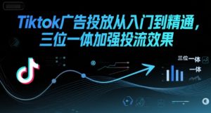 Tiktok广告投放从入门到精通,三位一体加强投流效果-一起网赚吧