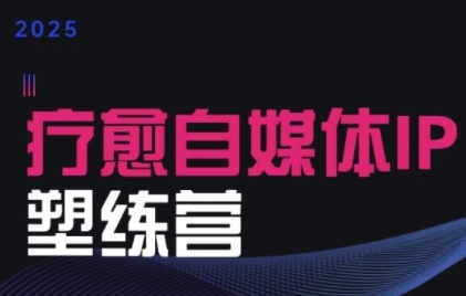 2025治愈自媒体IP训练营，专为疗愈领域从业者打造-一起网赚吧