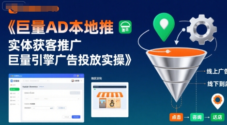 巨量AD本地推实体获客推广，巨量引擎广告投放实操-一起网赚吧