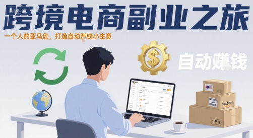 跨境电商副业之旅，一个人的亚马逊，打造自动賺钱小生意-一起网赚吧