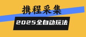 2025携程信息采集全自动玩法，高单价，零人工，全天开干【揭秘】-一起网赚吧