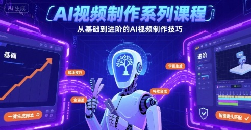 AI视频制作系列课程，从基础到进阶的AI视频制作技巧全涵盖-一起网赚吧