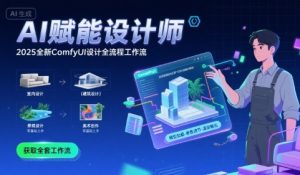 AI赋能设计师, 2025全新comfyui设计全流程工作流 ,室内-建筑-景观-美术,零基础直接上手-一起网赚吧