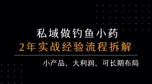 私域做钓鱼小药 每单利润3张+ 详细流程拆解-一起网赚吧