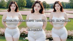 微胖女孩舞蹈AI视频制作提示词（含绘图词、视频词） 跳舞+视频教程-一起网赚吧
