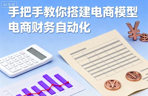 手把手教你搭建电商模型-电商财务自动化-一起网赚吧