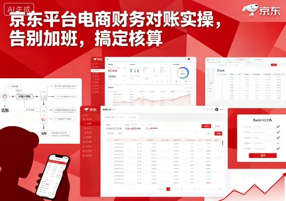 京东平台电商财务对账实操，告别加班，搞定核算-一起网赚吧